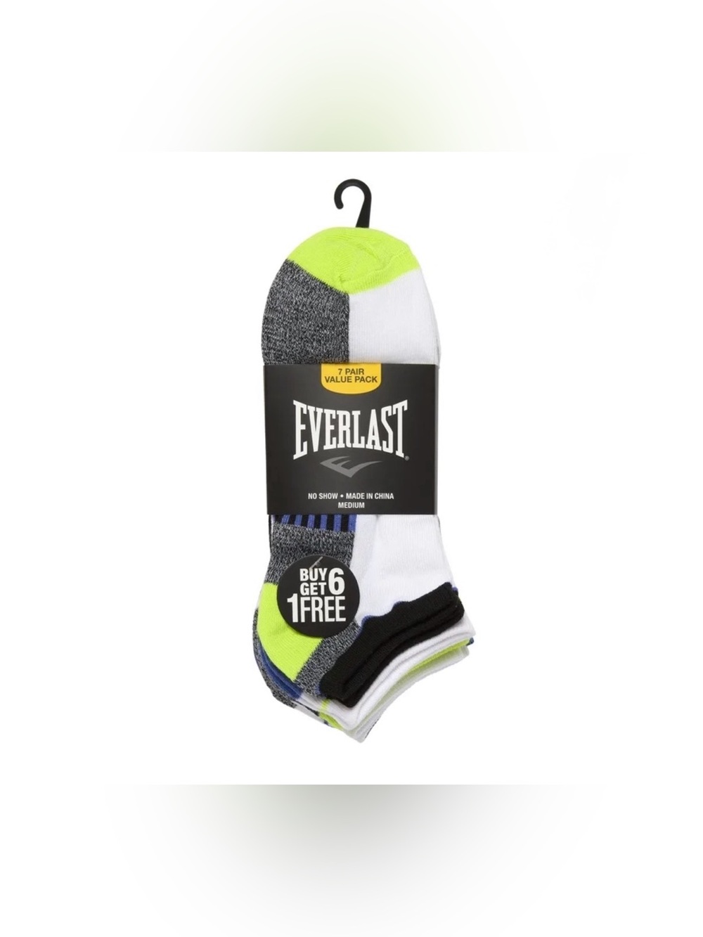 Everlast No-Show Athletic Socks  (7-Pack)